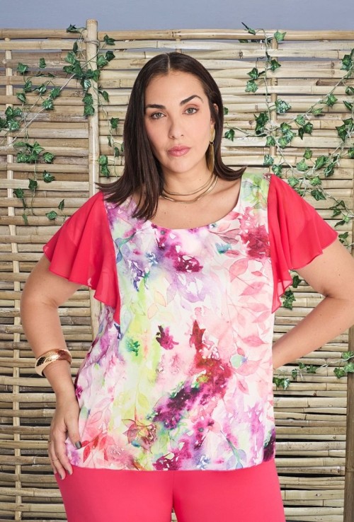 Blusa Estampada Gasa