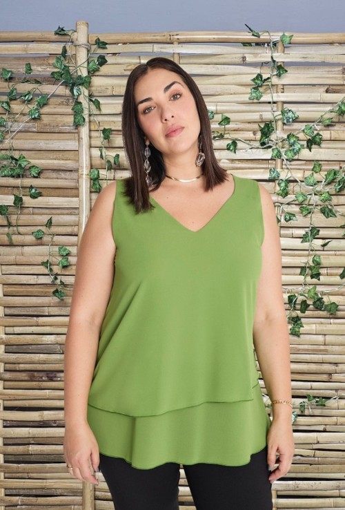Blusa Capa Sin Manga