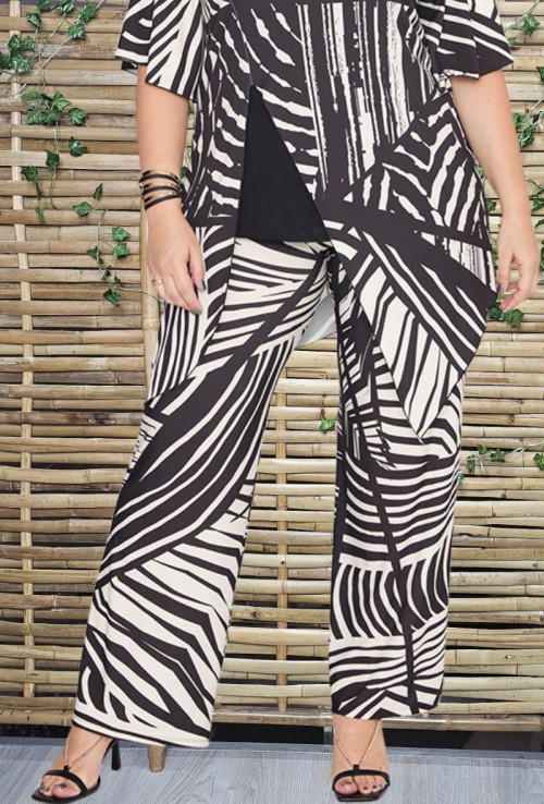 Pantalón Estampado Recto