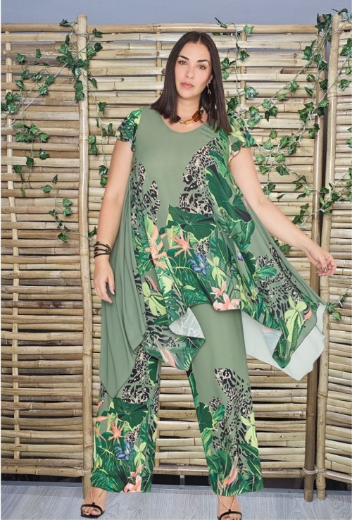 Túnica Trapecio Estampada