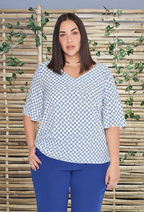 Blusa Cuello Pico