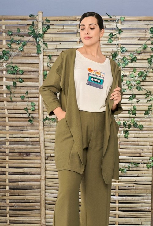 Chaqueta Capucha Viscosa