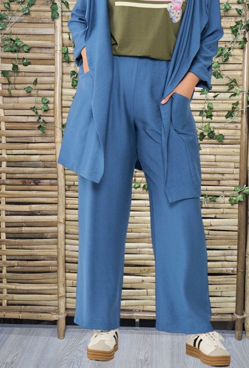 Pantalon Viscosa Bolsillo