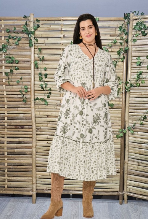 Vestido Hipie flores