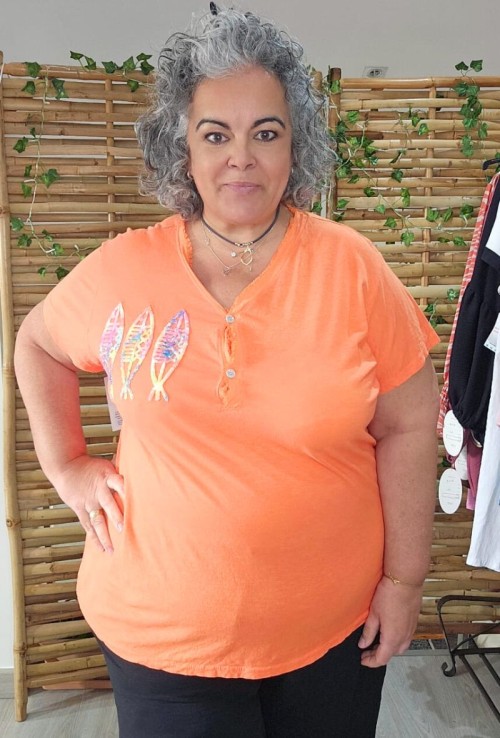 Camiseta Algodón Pez