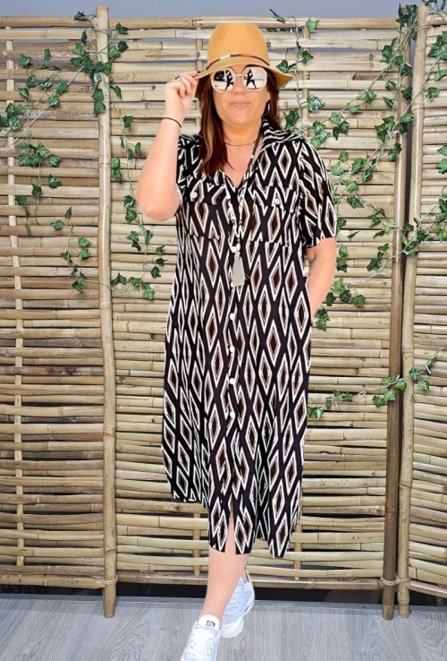 Vestido Camisero Estampado