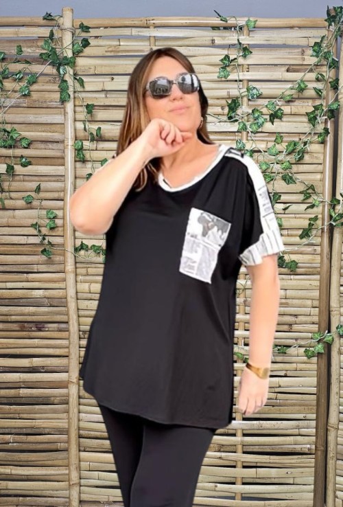 Camiseta Candela Bolsillo