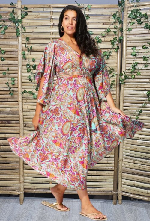 Vestido Ananya Seda India