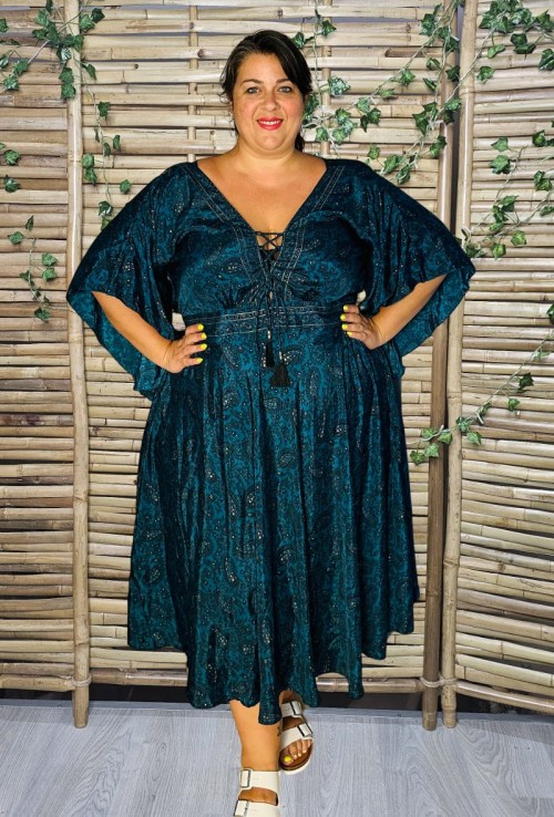 Vestido Ananya Seda India 1