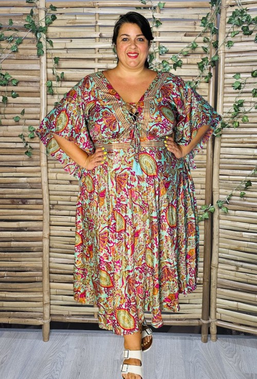 Vestido Ananya Seda India 3