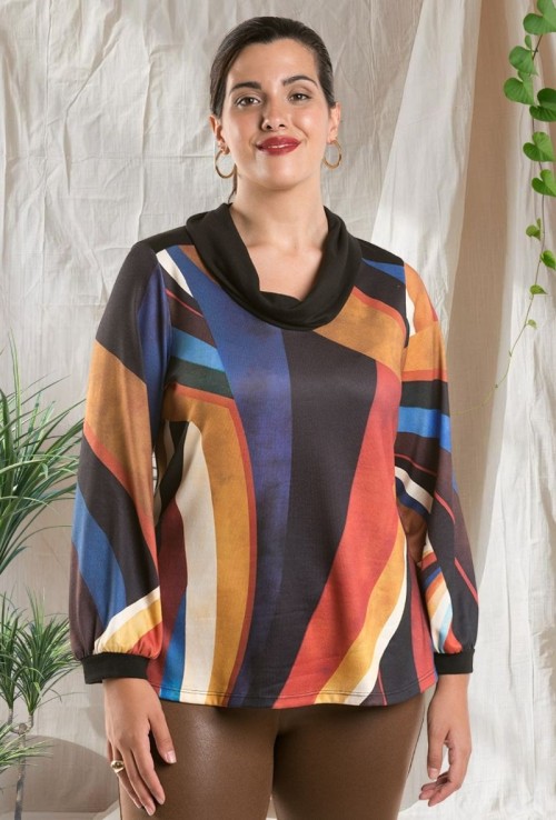 Jersey Combi cuello Caído