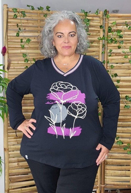 Camiseta Floral Amanecer