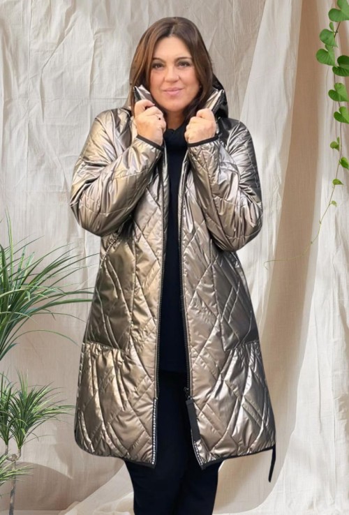 Parka Acolchada Metalizada