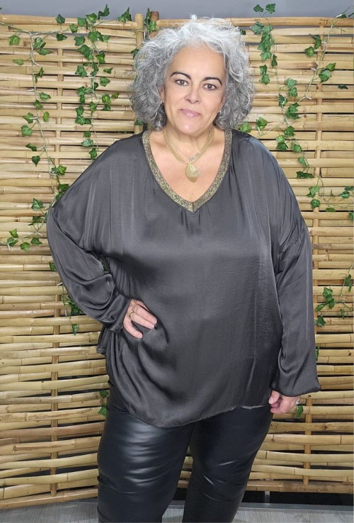 Blusa Satén Mónaco