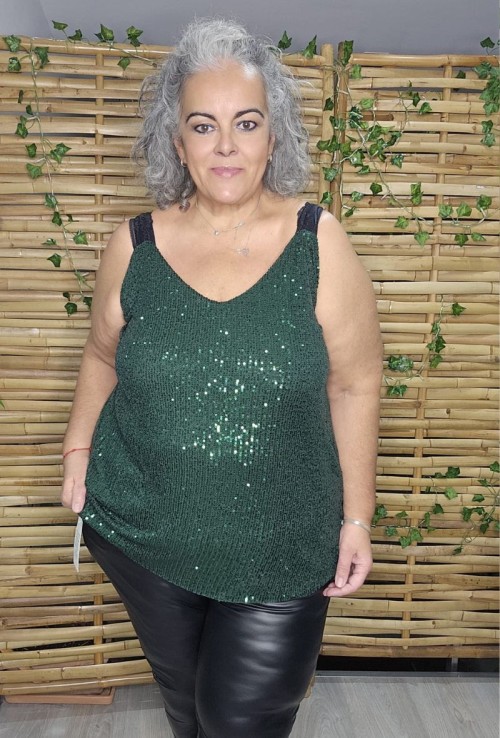 Top Princesa lentejuelas