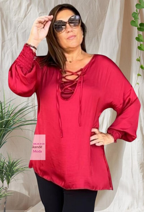 Blusa Abril Satén y top.