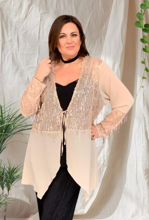 Chaqueta Gasa Lentejuela