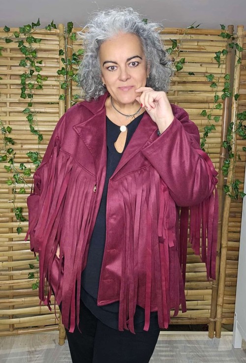 Chaqueta flecos