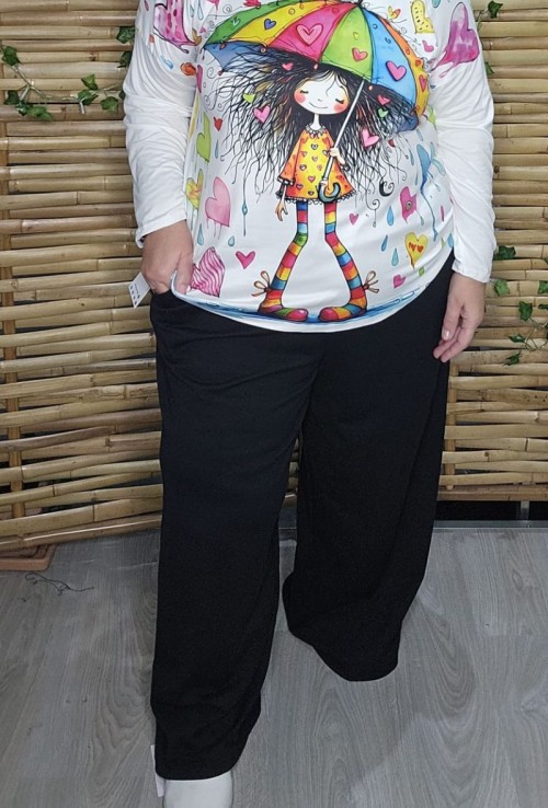 Pantalón Cris Ancho Algodón