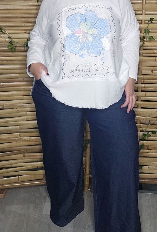 Pantalón ancho Jean