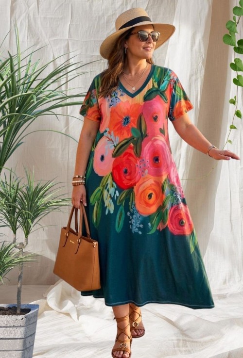 Vestidos Thai Estampadas