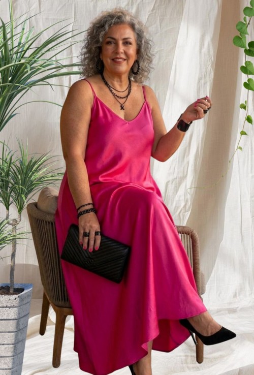 Vestido Satén Praga