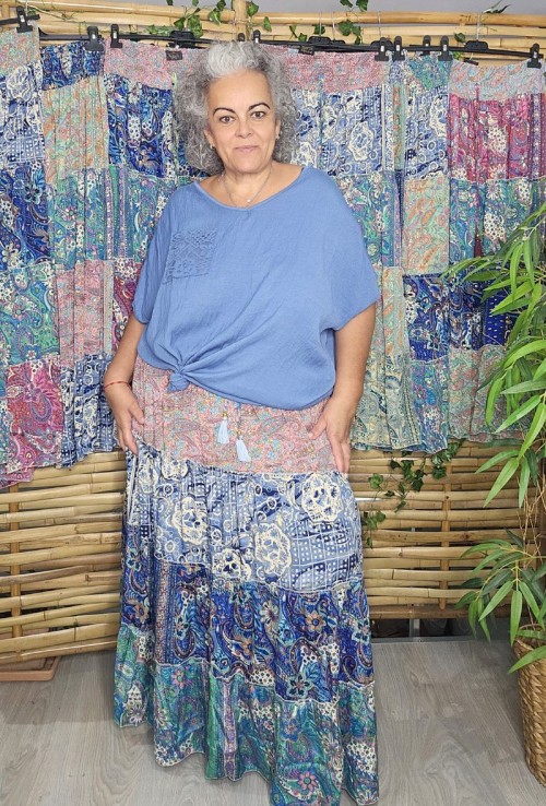 Falda Seda India