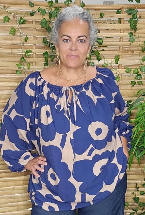 Blusa Marina Fruncida