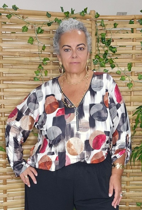 Blusa Daniela Cremallera