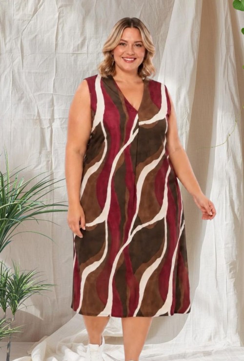 Vestido Tirante Ondas