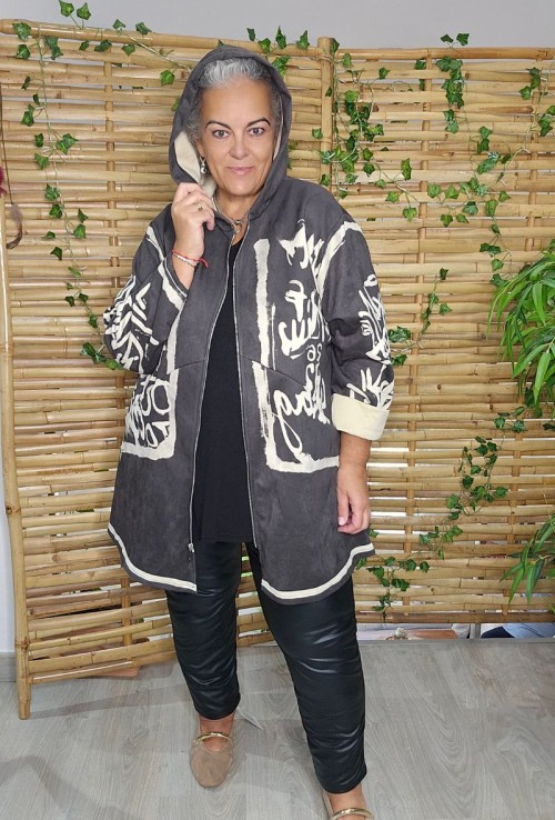 Chaqueta Antelina Canela